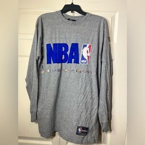 NBA Men’s Gray Long‎ Sleeve Tee